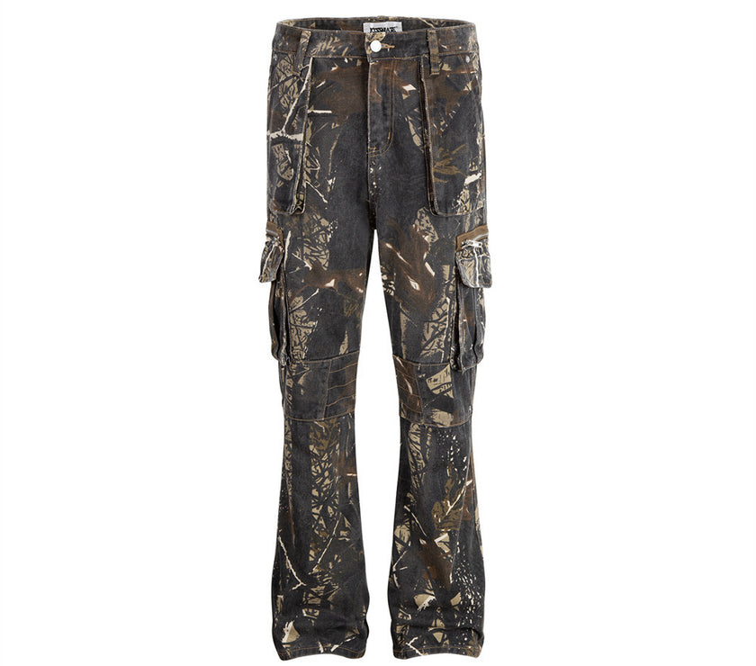 Jungle Camouflage Workwear Trousers Men