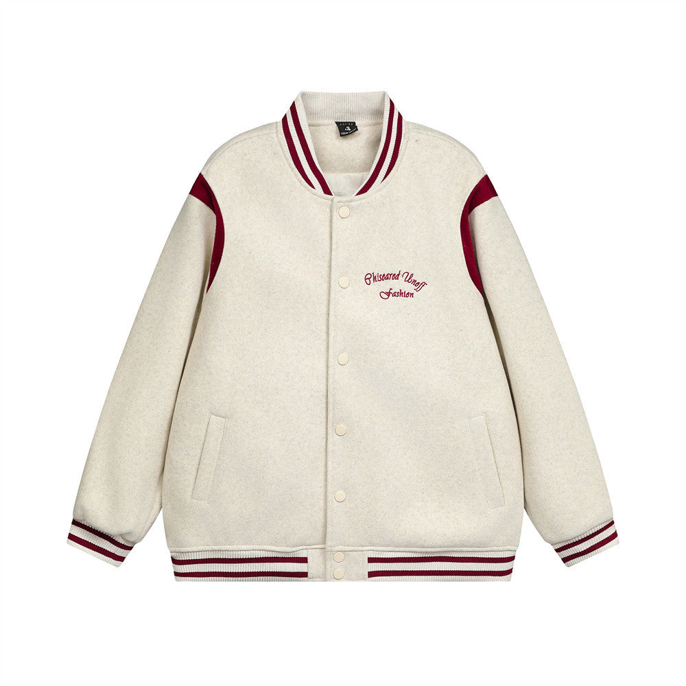 Men's High Street Embroidered Baseball Jacket