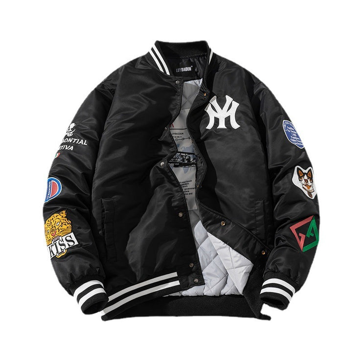 Men's American Casual Embroidered Baseball Jacket