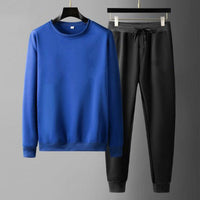 Round Neck Sweatshirt And Sweatpants Fashion Sports Men Suit