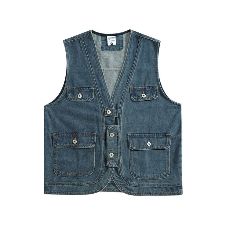 Fashion Personality Functional Tactics Frock Vest Men