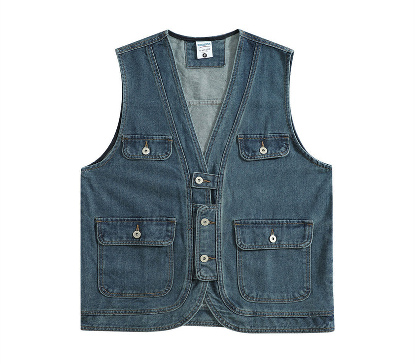 Fashion Personality Functional Tactics Frock Vest Men