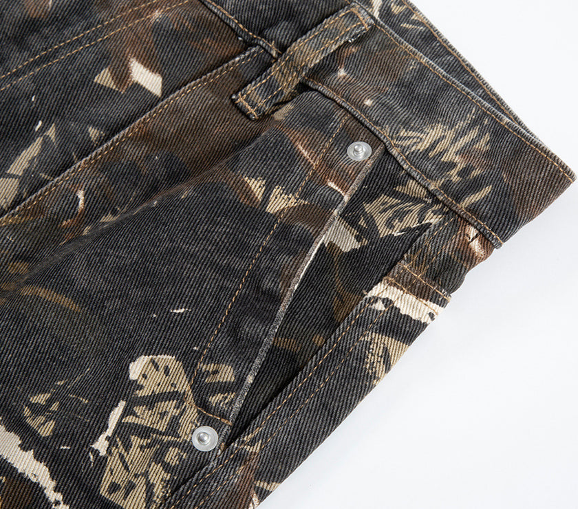 Jungle Camouflage Workwear Trousers Men