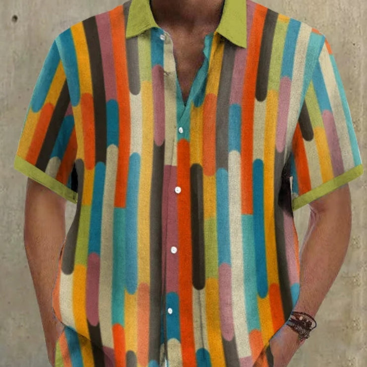 Spring And Summer Men's Digital Printing Hawaii All-matching Shirt