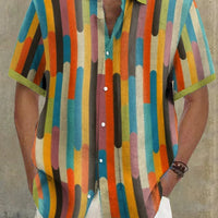 Spring And Summer Men's Digital Printing Hawaii All-matching Shirt