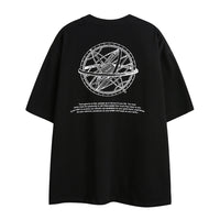 Fashion English Lettered Casual T-shirt Male