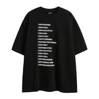 Fashion English Lettered Casual T-shirt Male