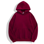 500g Heavy-duty Fleece Shoulder Down Hoodie Without Drawstring