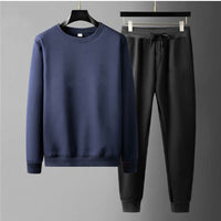 Round Neck Sweatshirt And Sweatpants Fashion Sports Men Suit