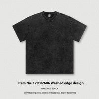 Men's Washed Cotton Short-sleeved T-shirt