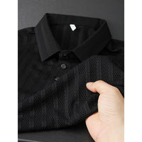 Men's High-End Ice Silk Mesh Polo Shirt