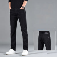 New Slim Fit Youth Casual Straight-leg Cotton Jeans Men