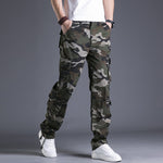 Cotton Multi-pocket Loose Cargo Trousers Straight Outdoor Large Size Camouflage Men's Pants