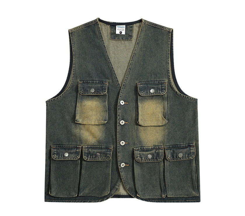 Fashion Mechanical Style Frock Vest Men