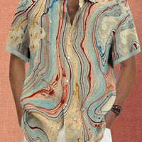 Spring And Summer Men's Digital Printing Hawaii All-matching Shirt