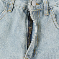 Men's Light Color And Water Scrubbing Cargo Jeans