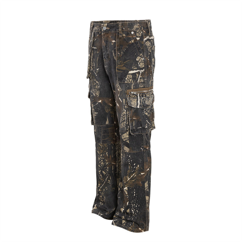 Jungle Camouflage Workwear Trousers Men