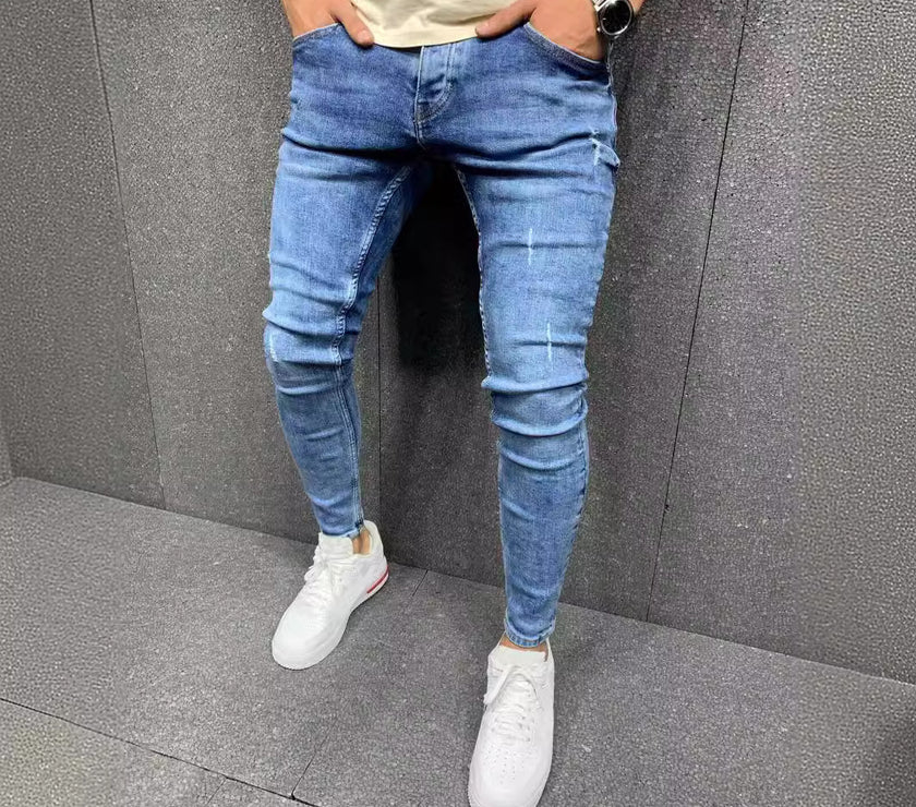 Men's Ripped Fashion Personalized Stretch Jeans