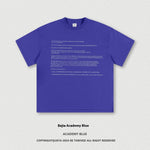 Funny Blue Screen Printed Short-sleeved T-shirt