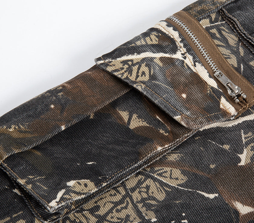 Jungle Camouflage Workwear Trousers Men