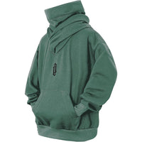 Pile Collar Hooded Sweater Men's Loose Casual